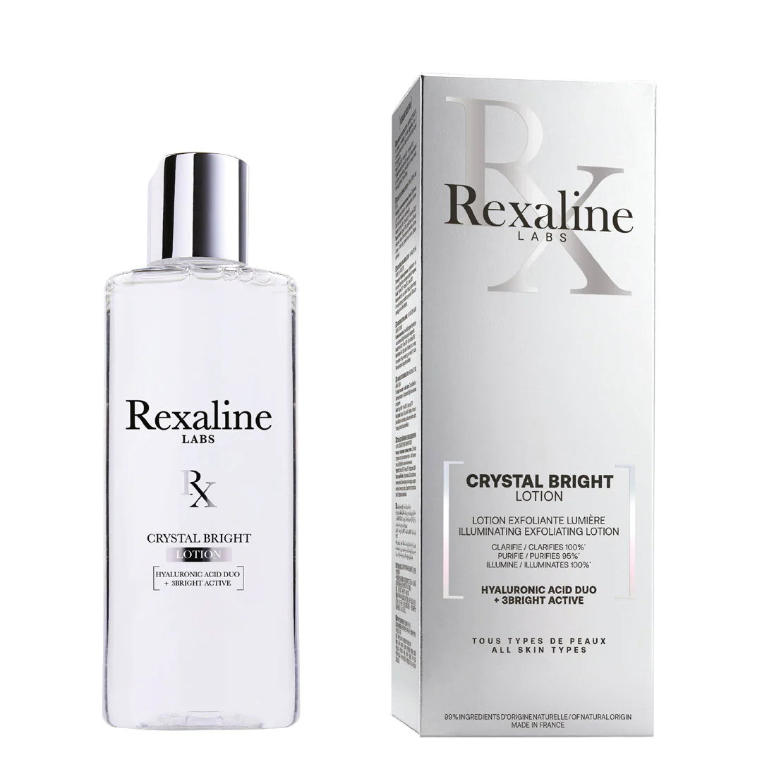 Rexaline Rexaline Crystal Bright — Озаряващ, ексфолиращ лосион с хиалуронова киселина, 150 мл 2