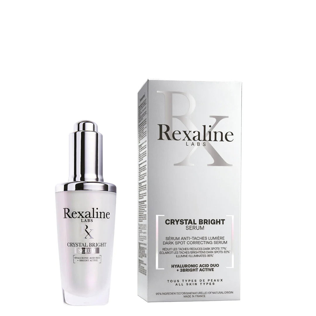 Rexaline Rexaline Crystal Bright — Хидратиращ и озаряващ серум с хиалуронова киселина, 30 мл 2