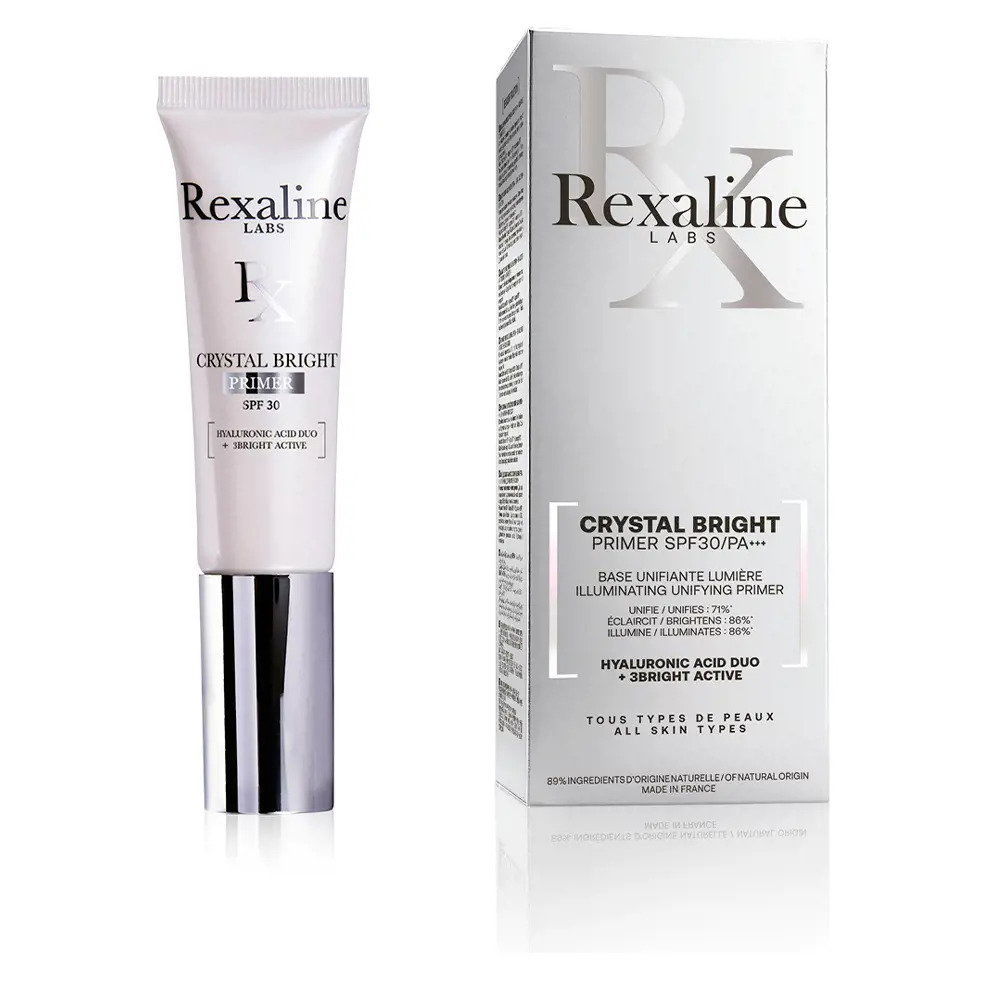 Rexaline Rexaline Crystal Bright — Хидратираща и озаряваща база за грим с хиалуронова киселина, 30 мл 2