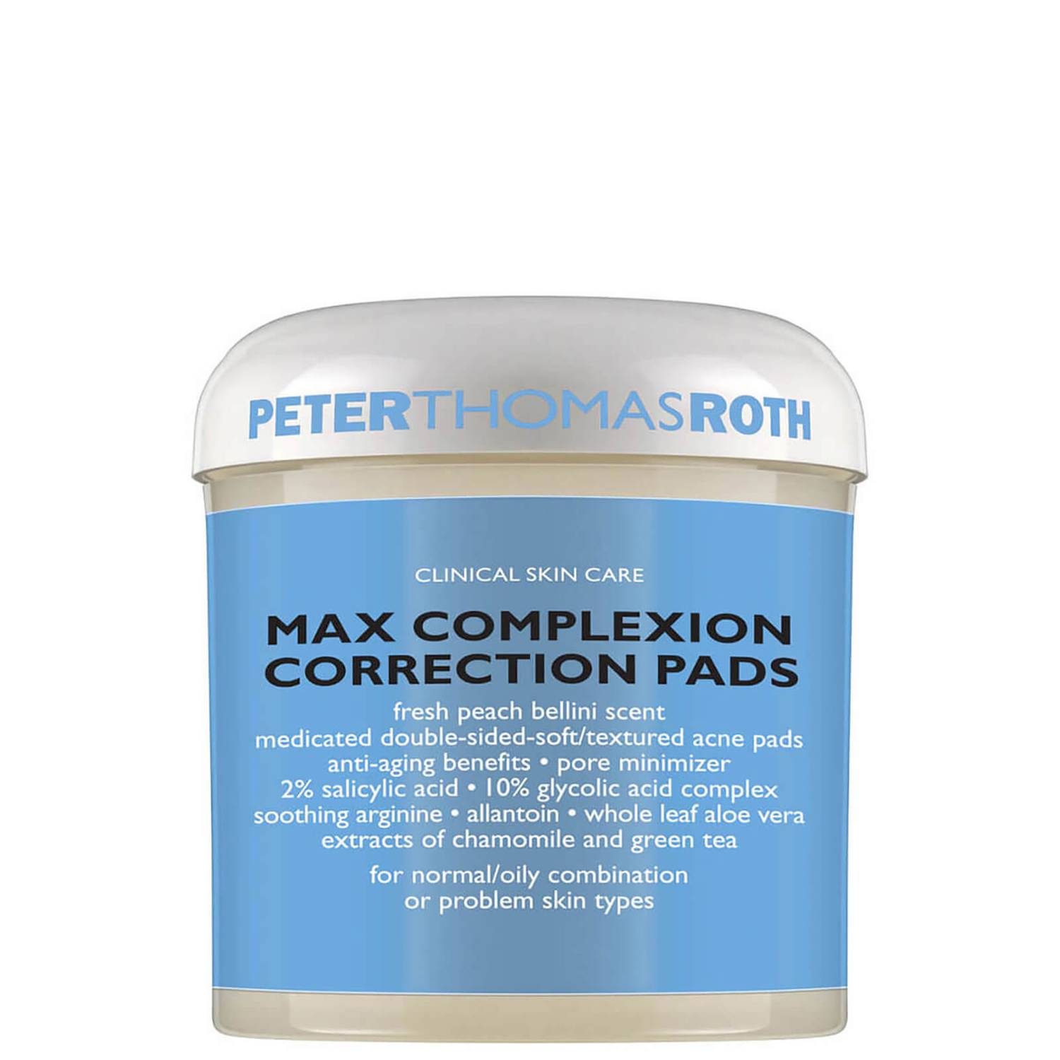 Peter Thomas Roth Peter Thomas Roth Goodbye Acne — Почистващи, свиващи порите тампони за склонна към акне кожа, 60 бр. ТЕСТЕР 1