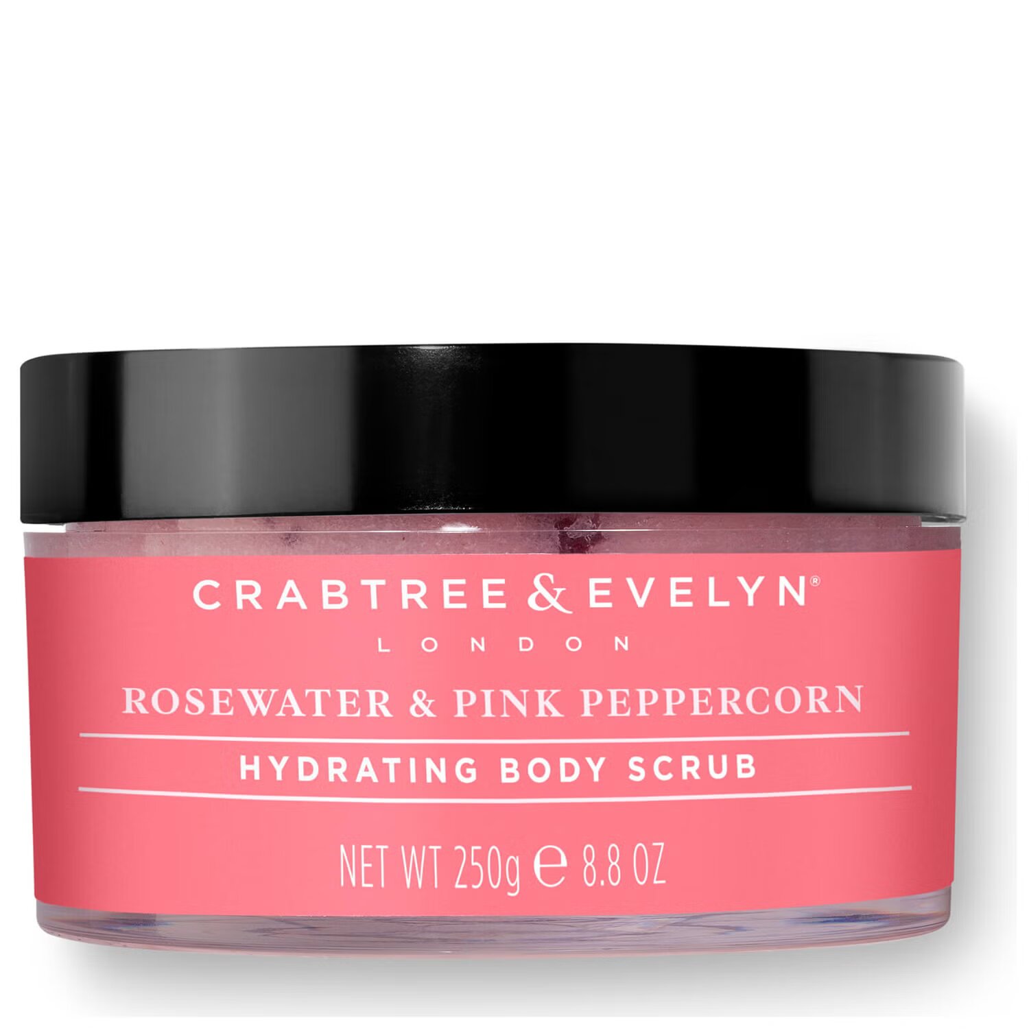 Crabtree & Evelyn Crabtree & Evelyn Rosewater & Pink Peppercorn — Хидратиращ скраб за тяло, 220 г ТЕСТЕР 1