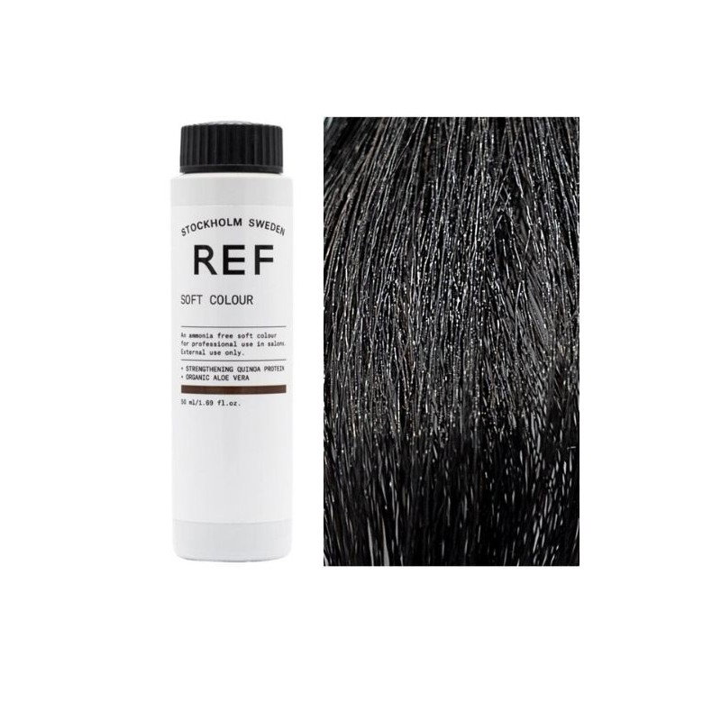 Ref Stockholm Ref Stockholm Soft Colour Vegan — Боя за коса, 50 мл — 1.0 Black 2