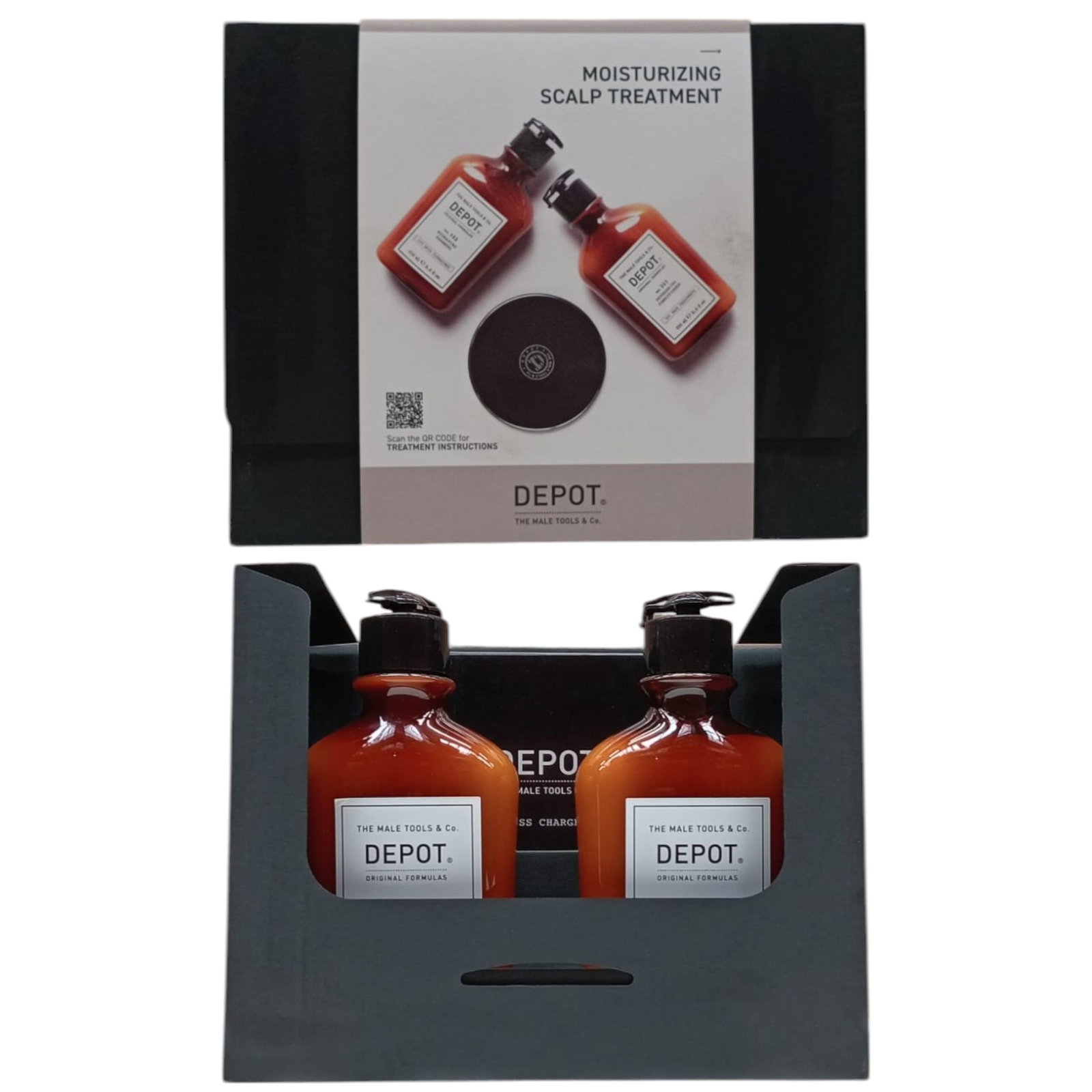 Depot Depot 100 Hair Cleansing No. 103 Pro-Vitamin B5 + 200 Hair Treatments No. 201 Botanical Complex — Хидратиращ, ревитализиращ шампоан, 250 мл КОМПЛЕКТ 1